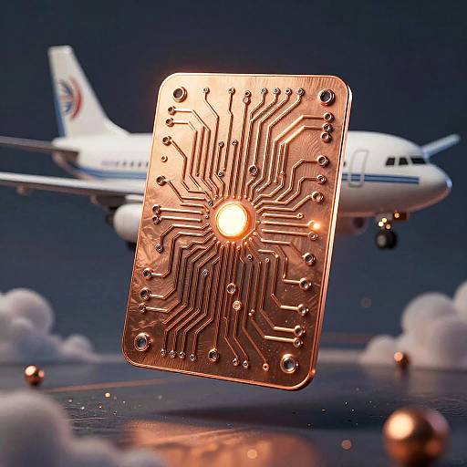 Glowing Copper Buddy Pass Card