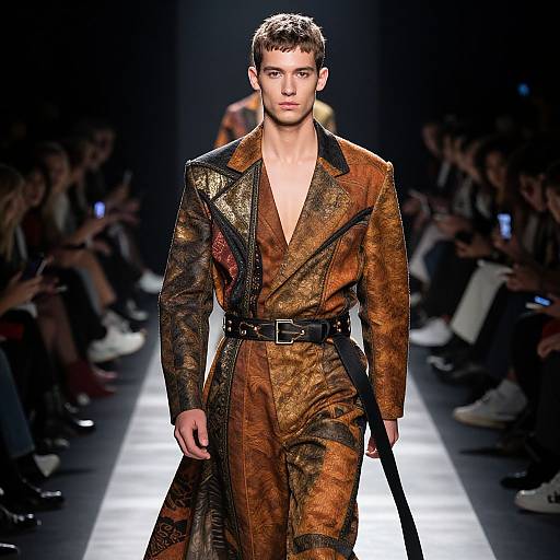 Confident German Male Model Runway