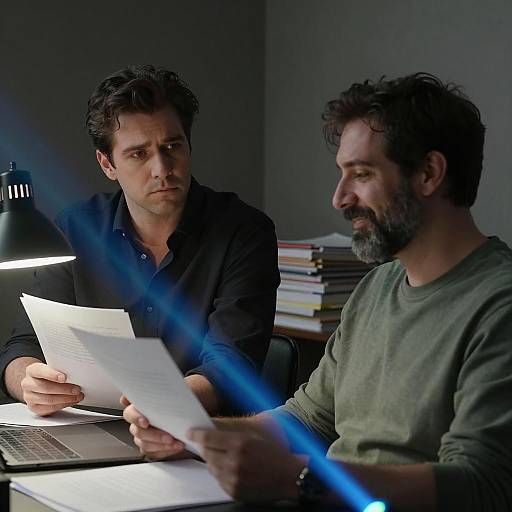 Contrasting Emotions in a Dim Room