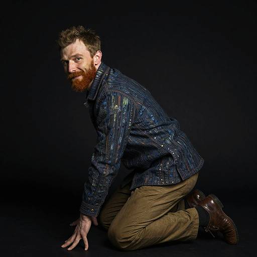 Nordic Man Portrait in Classic Style