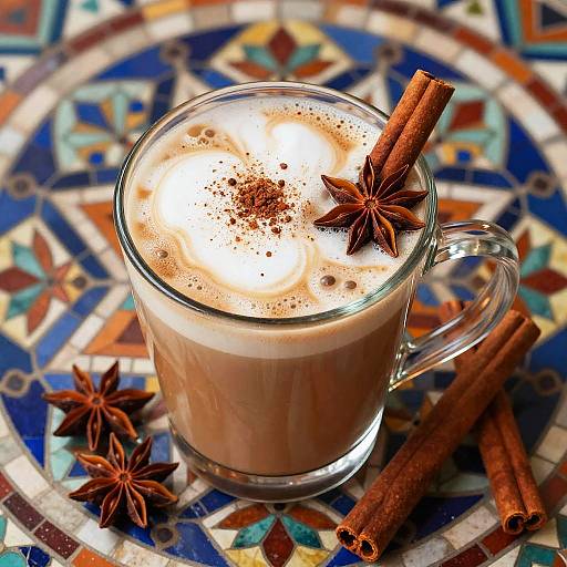 Ornate Folk-Art Spiced Chai Mosaic