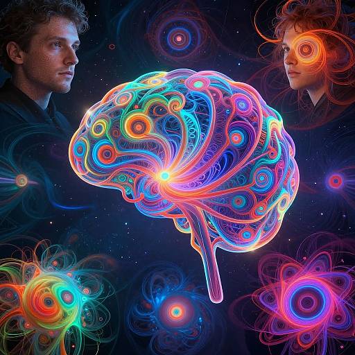 AI Neural Network Visualizing Art