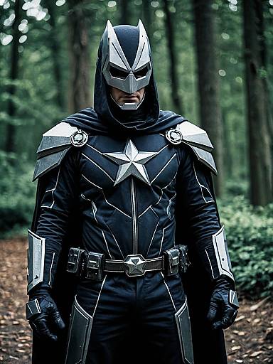 Man in Darkstar Cosplay Costume