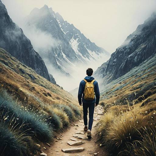 Ethereal Watercolor of a Young Adventurer Ethereal Watercolor of a Young Adventurer