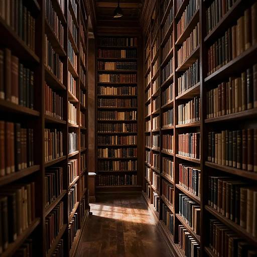 Mystical Ancient Library Atmosphere