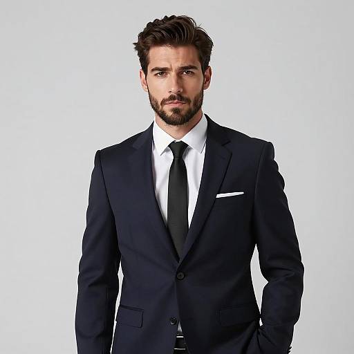 Stylish Stag Party Suit Portrait