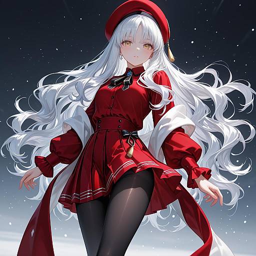 Illustration of Caren hortensia (amor caren), fate (series) in the style of 47agdragon