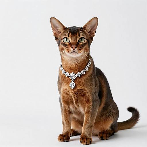 Elegant Somali Cat in Fashion Portrait