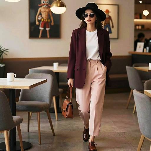 Chic Hourglass Woman in One Piece Style