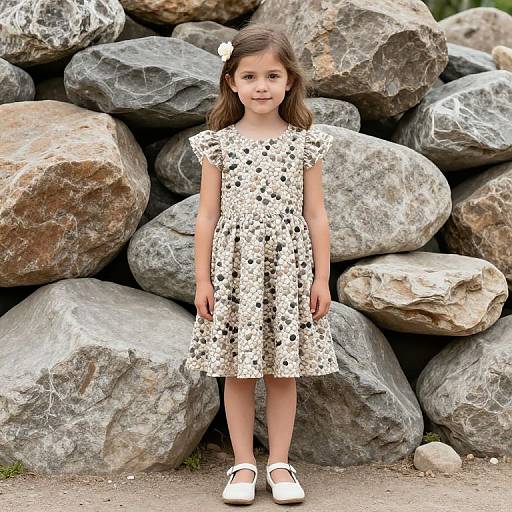 Little Girl in Pebbles Fancy Dress