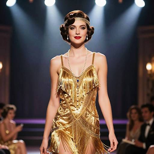 1920s Flapper Showgirl Fashion Editorial