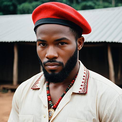 Realistic Portrait of a Stylish Igbo Boy