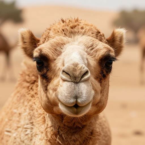 Photorealistic Close-Up of Camel