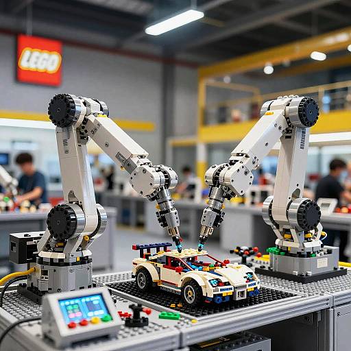 Synchronized Lego Factory Robotics