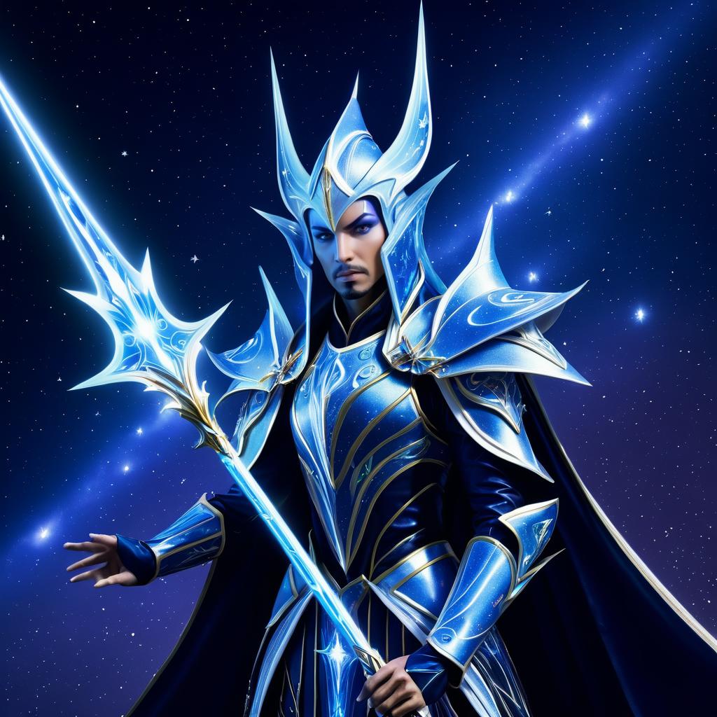 Majestic Aeldari Farseer in Starlit Realm