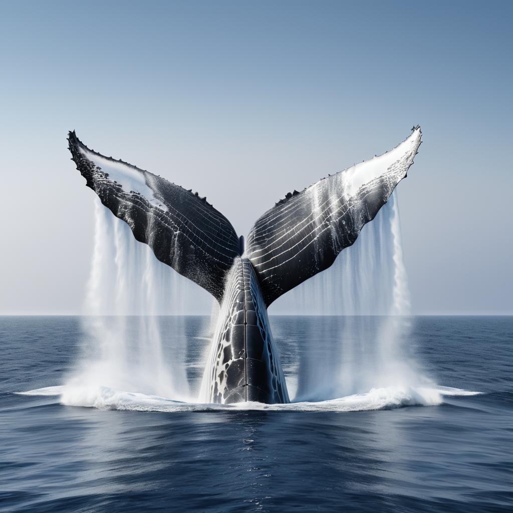 Stunning Humpback Whale in Ocean Vista