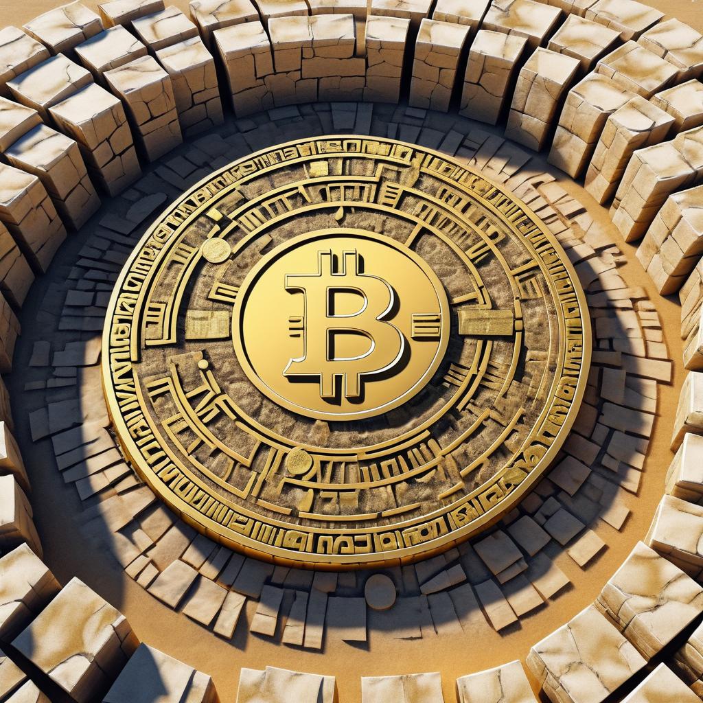 Bitcoin Logo Forged in Molten Gold