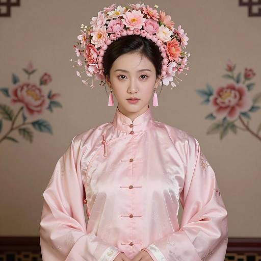 Elegant Vintage Portrait of Asian Woman