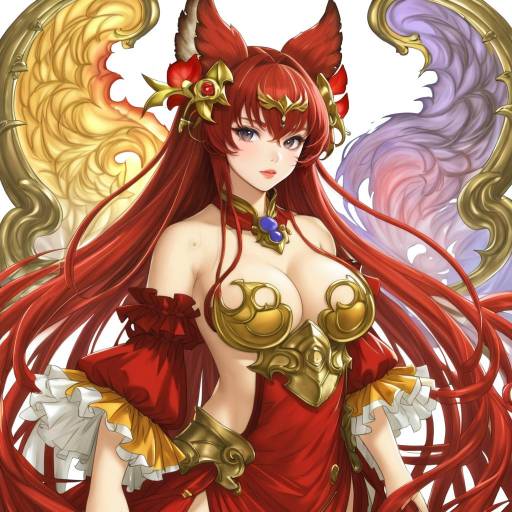 Illustration of Anthuria, granblue fantasy in the style of Sonao