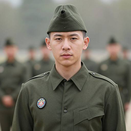 Realistic Military Uniform Portrait