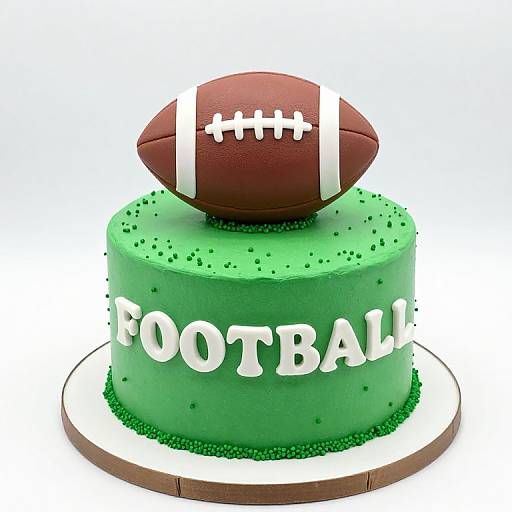 Vibrant Football-Themed Celebration Cake