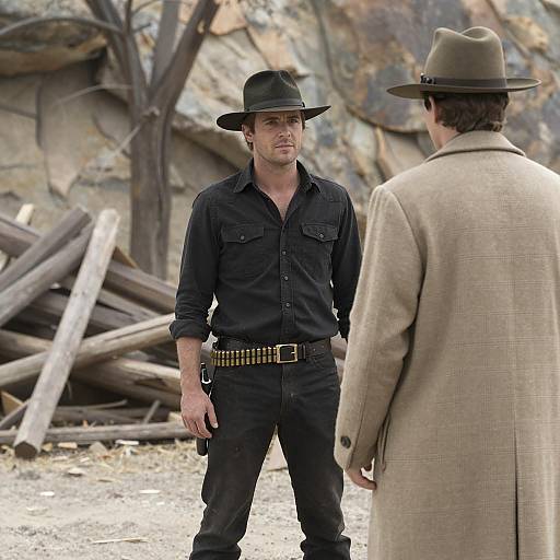 Confrontation in a Rocky Landscape