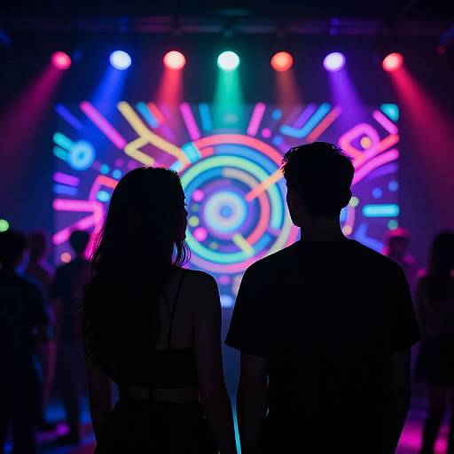 Neon Silhouettes at UV Party