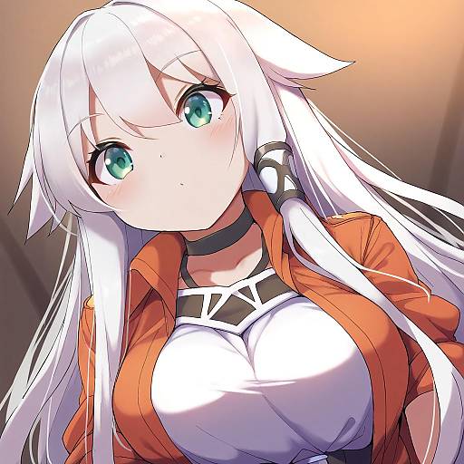 Illustration of Anceril sacred, shirokami project in the style of Fun bo