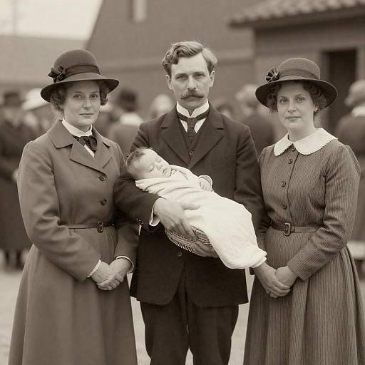 Vintage Family Portrait from the 1900s