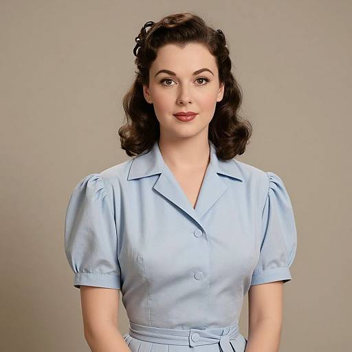 Vintage 1940s Pin-Up Portrait
