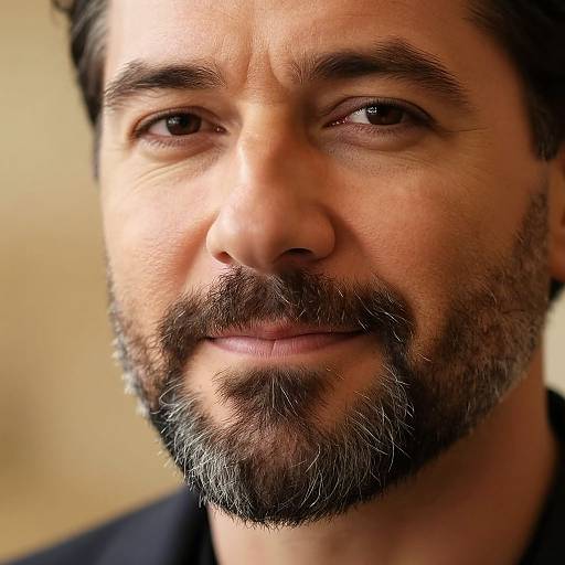 Photorealistic Middle-Aged Man Close-Up