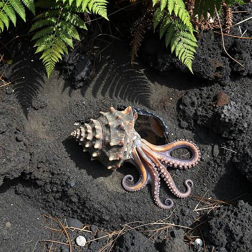 Omastar Fossil in Prehistoric Beach Cliff