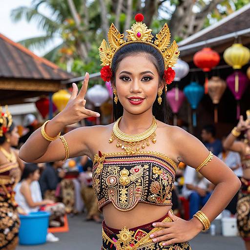 Vibrant Ethnic Dance in Bali