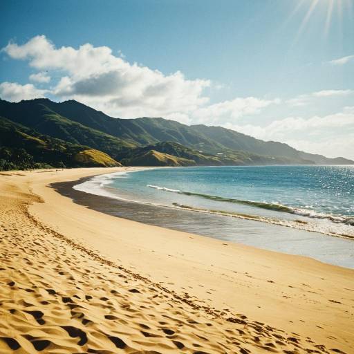 Vibrant Painterly Beach Landscape