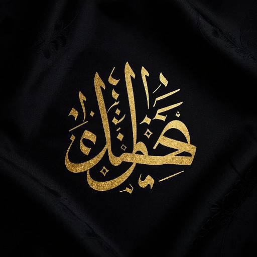 Elegant Gold Arabic Love Calligraphy