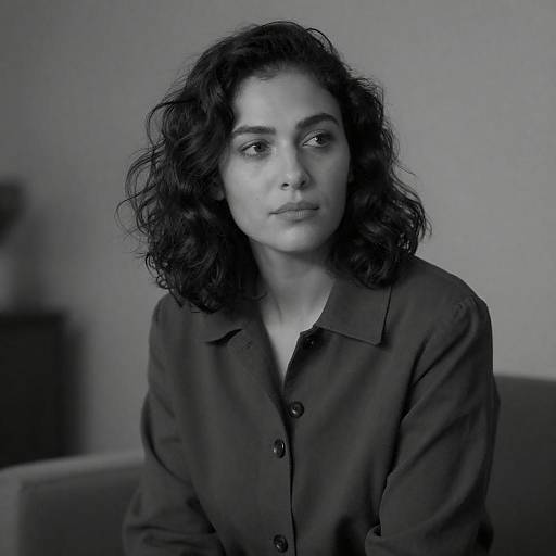 Serious Woman Portrait in Soft Light