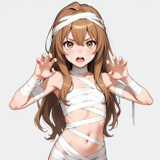 Taiga Aisaka in Mummy Costume Pose