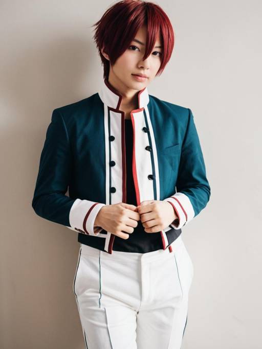 Cosplayer in Shoto Todoroki Inspired Costume