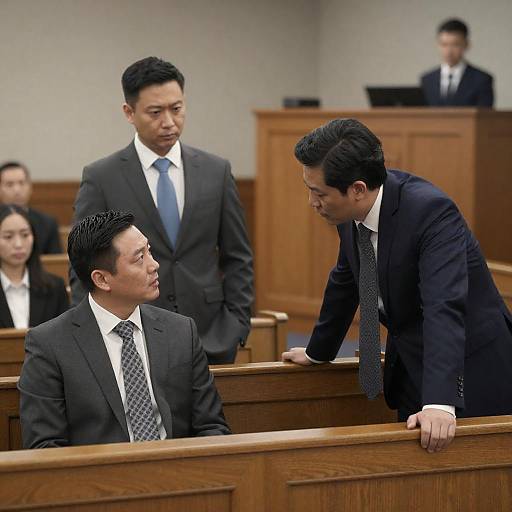 Courtroom Discussion Between Lawyers