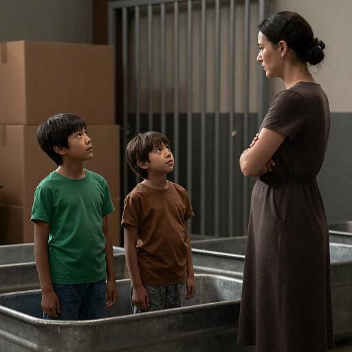 Family Portrait in an Industrial Setting