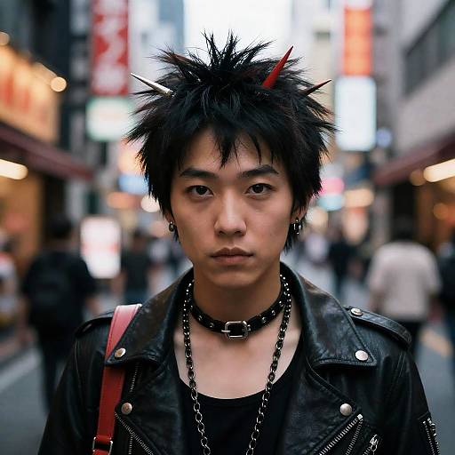 Avant-Garde Punk Asian Dancer Portrait