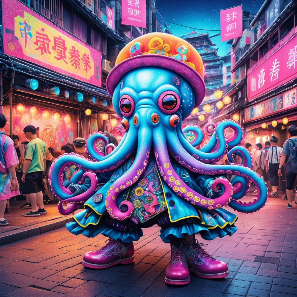 Circus Octopus in Cyberpunk Festival