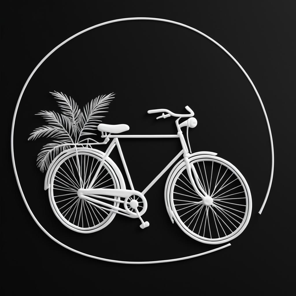 Elegant Minimalist Bicycle Logo Design