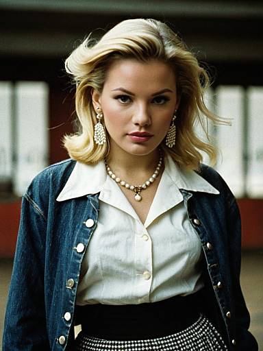 Vintage Style Woman Portrait