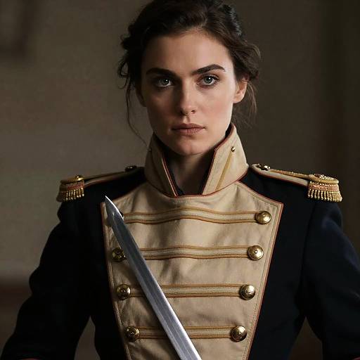 Photorealistic Austro-Hungarian Female Swordsman