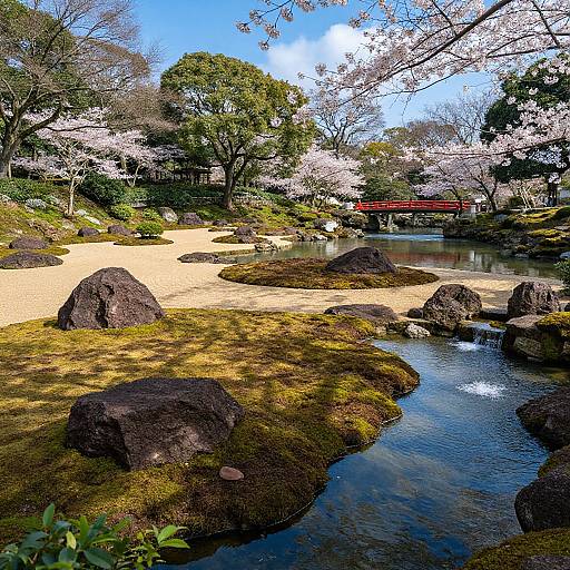 Tranquil Japanese Zen Garden Scene