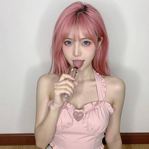 Youthful Portrait with Playful Expression