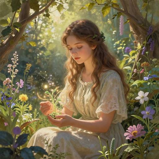 Seija as Gentle Healer in Enchanted Garden