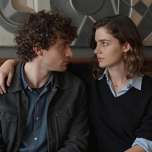 Intimate Moment Between Young Couple