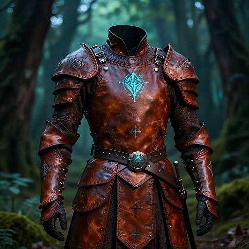 Fantasy Leather Armor in Mystic Woodland